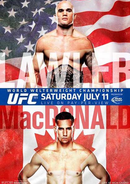 UFC 189 – مبارزه رابی لاولر و روری مک دونالد 2