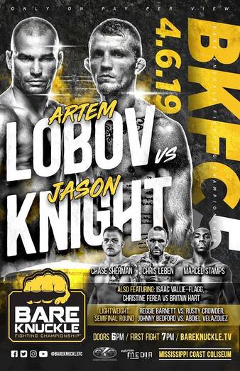 رویداد BKFC 5:  Lobov Vs Knight (8 مبارزه)